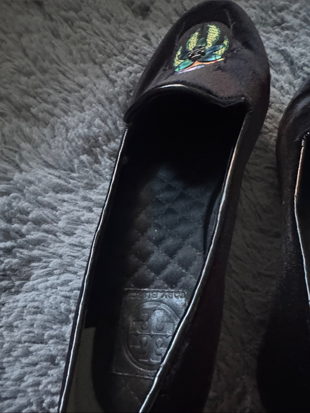 Tory Burch Easton Beetle Loafers Size 7.5 - Picture 11 of 13